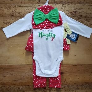 Gerber 3-6mths Holiday Outfit New!